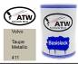 Preview: Volvo, Taupe Metallic, 411: 500ml Lackdose, von ATW Autoteile West.